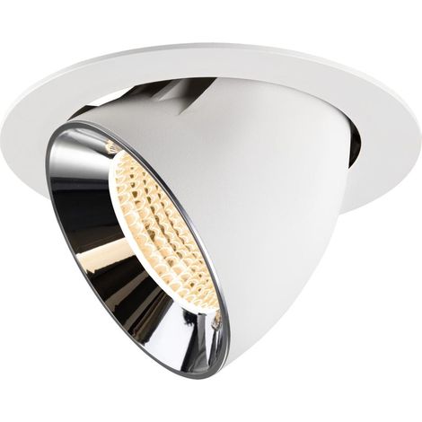 Spot encastré Numinos Gimble XL Blanc/Chrome 2700K - 55 deg - 1009881