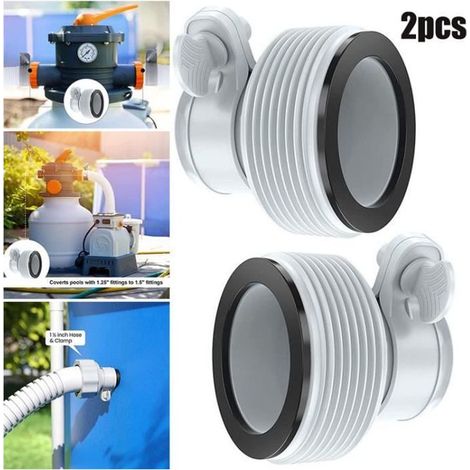 Lot de 2 remplacement adaptateurs INTEX Type B (Connexion 32 et 38 mm) (1/4)