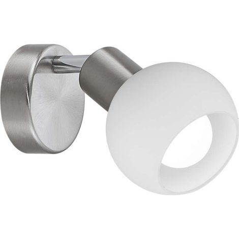 Aplique a pared Vera niquel satinado 8 cm(alto) 8 cm(ancho)16 cm(largo) (1/2)