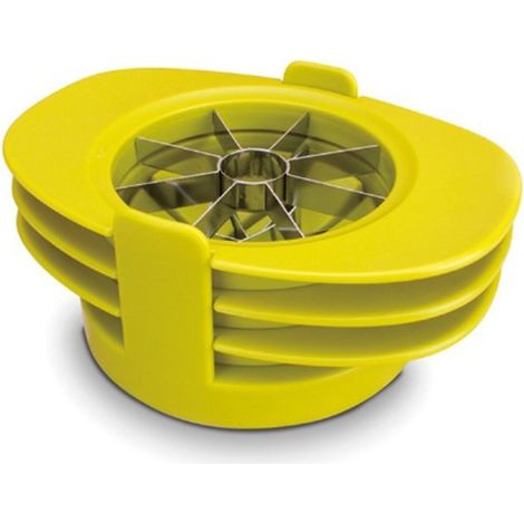 4-in-1 Gemüse- und Obstschneider – Küchenhelfer – Obsttrenner – Multifunktionswerkzeug – Obstmesser – Kernentferner – 18,3 x 13 x 7,9 cm – Grün – ABS und Edelstahl – Für Obst und Gemüse – Praktisches 