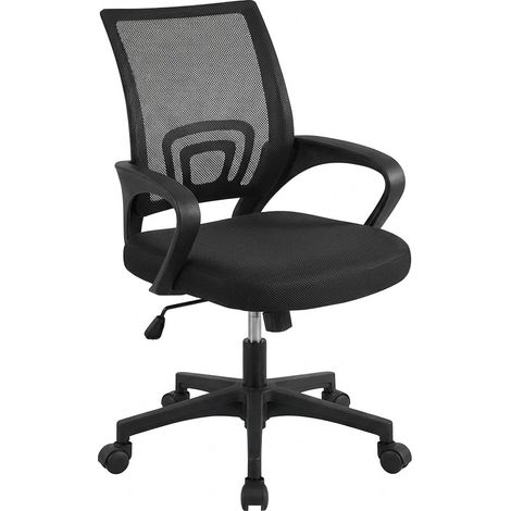 Poltrona Ergonomica Sedia Ufficio Studio 60x51x84/94 cm nero