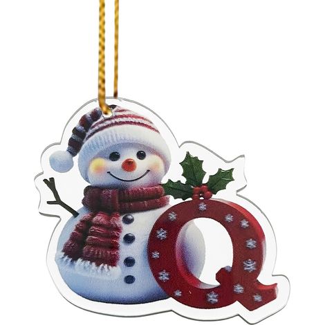 Pendentif En Bois Personnalisé - Décoration De Noël Pour Arbre À Lettres - Motif Cerf - Idéal Pour Table, Porte, Fenêtre Ou Réfrigérateur - 1 Pièce (1/4)