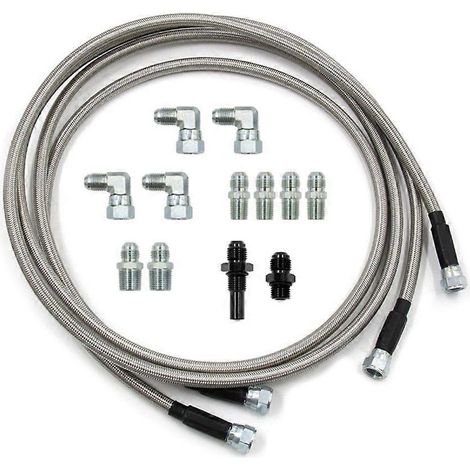 Conduite universelle de refroidissement de liquide de transmission pour 4L80E, TH350, TH400, 4L60E - flexible d'huile ATF haute performance. (1/4)