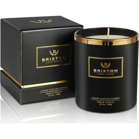 Vela aromática Brixton 300g Oud y Vainilla Homms (1/5)