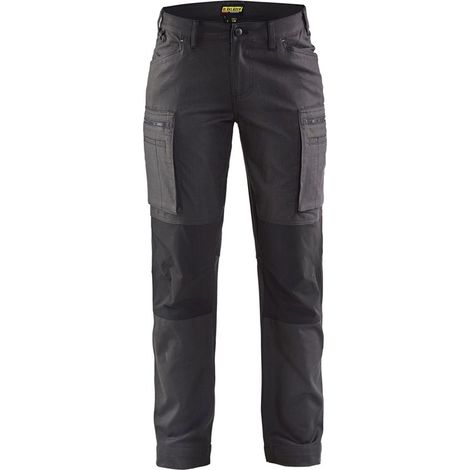 Pantalon de travail maintenance stretch femme 7159 - Gris foncé/Noir L - FR(44) - SE(C42) - Standards (1/5)