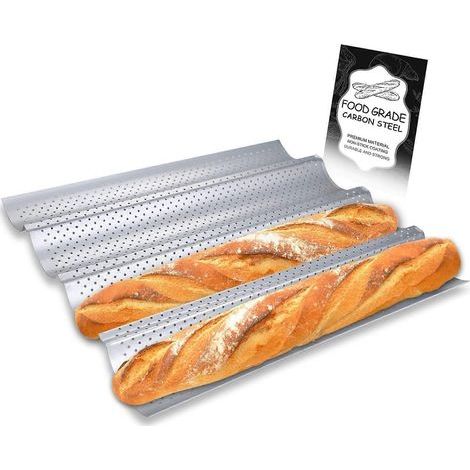 Antihaftbeschichtete, perforierte Baguetteform, 15 x 13 Zoll (1/5)