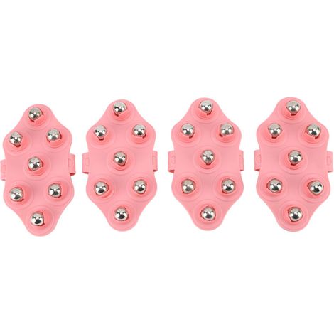 Gant de massage manuel en forme de paume (lot de 4) avec 7 billes magnétiques pour le massage corporel (1/5)