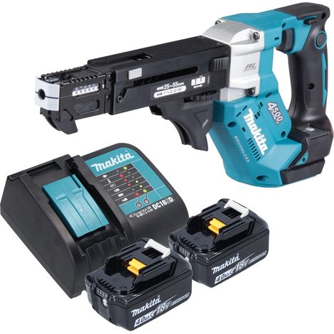 Avvitatore a batteria Makita DFR 552 SM 18 V 25 - 55 mm Brushless + 2 batterie 4,0 Ah + caricabatterie