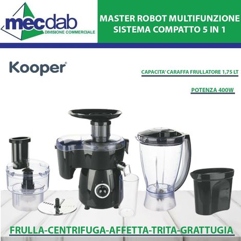 Robot da cucina multifunzione 5 in 1 400 W - colore nero (1/4)