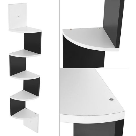Étagère d'angle murale moderne à 5 niveaux, meuble de rangement pour salon (1/5)