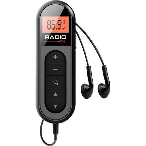 Este mini rádio portátil recarregável possui recepção otimizada, sendo ideal para esportes como corrida. (1/5)