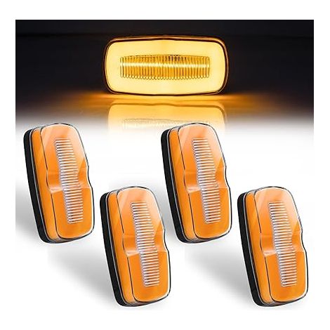 Feux de Gabarit Jaune, LED 24V Feu Remorque pour Camion RV Caravan Bus Bateaux (1/5)