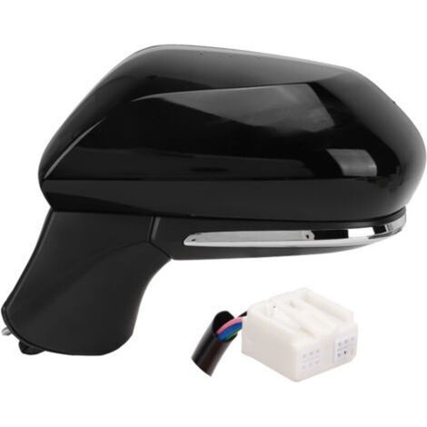 Rétroviseur latéral chauffant noir brillant avec clignotant, pour Camry XV70 2018 – 2022 gauche-Crezuo