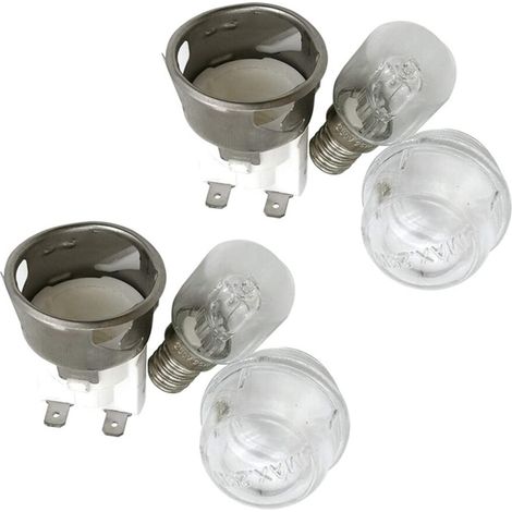 Paquete de 4 bombillas E14 resistentes a altas temperaturas (300 °C, 250 V, 25 W) para horno, portalámparas. (1/4)