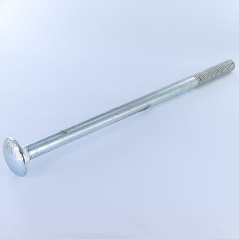 TRCC JAPY tête ronde collet carré M12X280 Filetage partiel Acier zingué-1 pièce