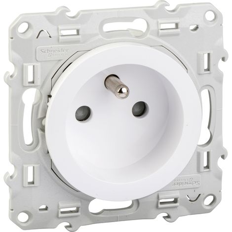 schneider - SC5SHN0412218 - Lot de 5 prises 2P+T (sans plaque) Odace (1/3)