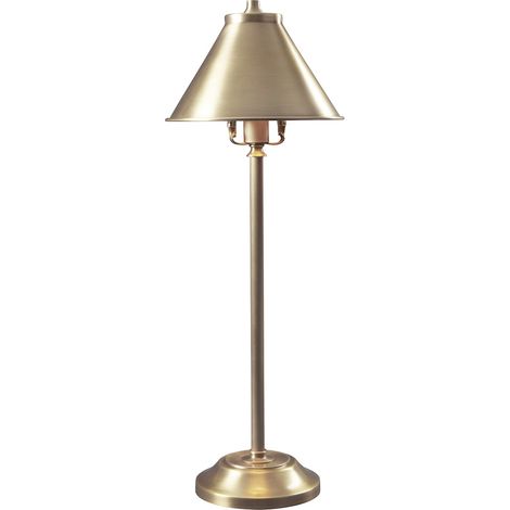 Elstead Provence - 1 Leuchttischlampe Antik Messing, E14 (1/4)