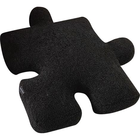 Ultraweiches schwarzes Puzzle-Kissen in Sonderform für Sofa, Bett und als Dekoration (1/5)