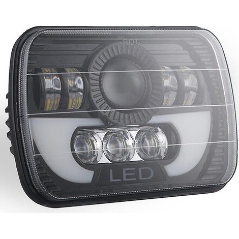 Phare LED universel pour voiture, feux de route/croisement, éclairage de conduite pour camion (1/5)
