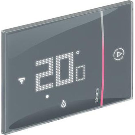 Termostato connesso Smarther 2 nero Ticino
