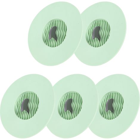 5-teiliges Set: Abflussstopfen für Küchenspülen, Spülbeckensieb, Badewannenabflussstopfen, Badezimmeraccessoires, grün (1/5)