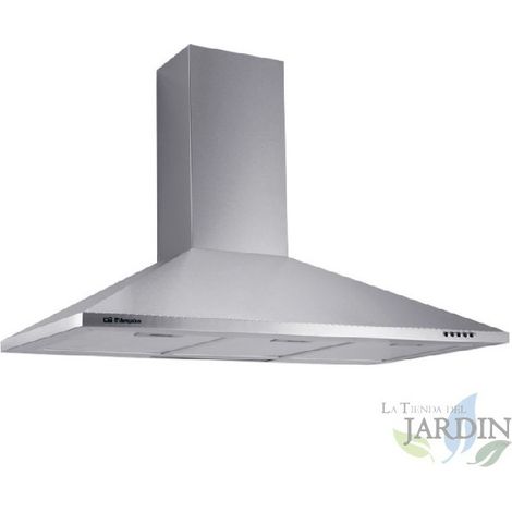 Orbegozo Dunstabzugshaube aus Edelstahl 70 W LED-Beleuchtung Rauchabsaugung 90 cm breit