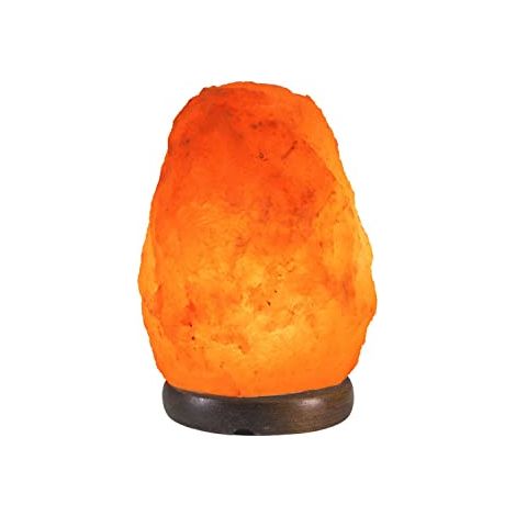 BEPER P201UTP100 Lampada di Sale con Intensità di Luce Regolabile - Lampada Unica, Intagliata a Mano con Base in Legno