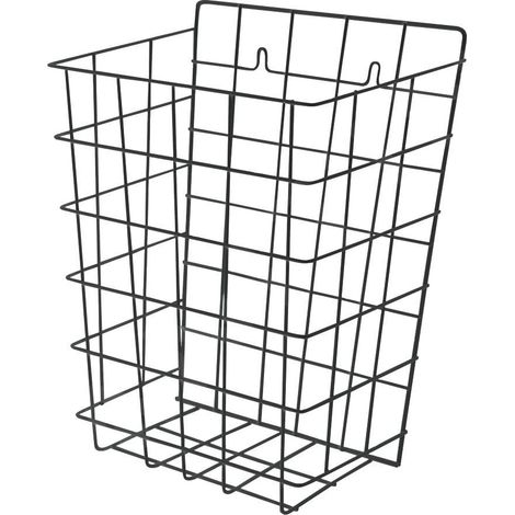 Sanela - Panier en fil de fer, 360x290x180 mm, acier / noir SLZN 40V
