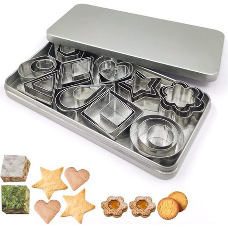 Set di 30 formine per biscotti, formine geometriche per la cottura (1/5)