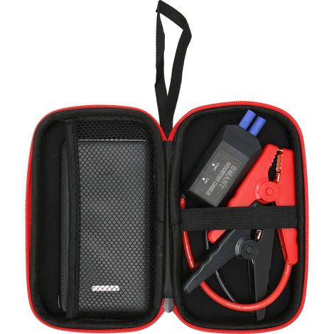 Démarreur de batterie portable 600 A (crête), 8000 mAh, pour moteurs essence jusqu'à 5 L et diesel jusqu'à 2,5 L, avec lampe LED intégrée. (1/5)