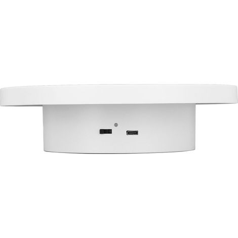 Weißer, automatischer 360°-Drehteller, Tragkraft 3 kg, elektrischer Drehtellerständer für Geschäfte, Durchmesser 15 cm/6 Zoll (1/5)