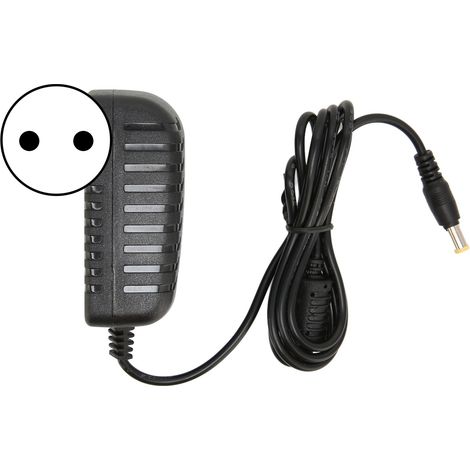 Adaptateur secteur avec protection contre les courts-circuits, les interférences et une faible ondulation CC  prise 100-240 V EU