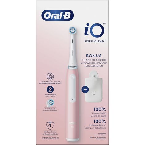 Cepillo de dientes magnético ORAL-B iO Sensi Clean rosa, 1 unidad. (1/5)