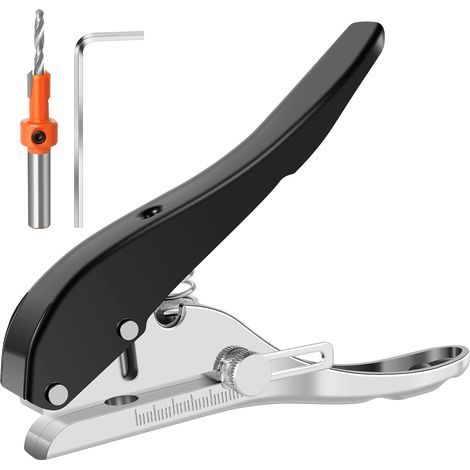 Machine de poinçonnage à trou unique 8mm trou lourd poinçonneuse portable bord de trou avec poinçonnage décoratif outil de poinçonnage à la main (1/5)