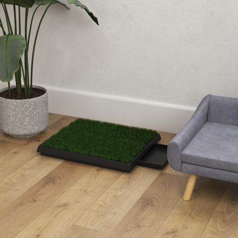 Hundetoilette mit Kunstrasen 63 x 51 x 6 cm mit herausnehmbarer Schublade OKMYHOME (1/5)