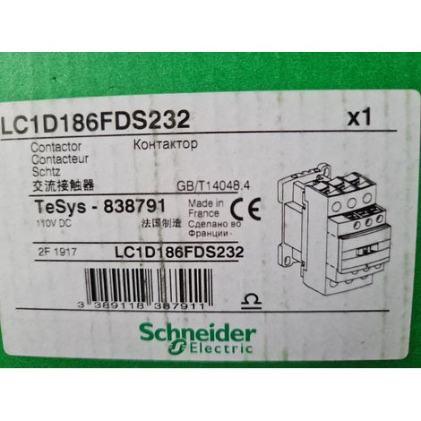 SCHNEIDER ELECTRIC LC1D18SD  72V DC