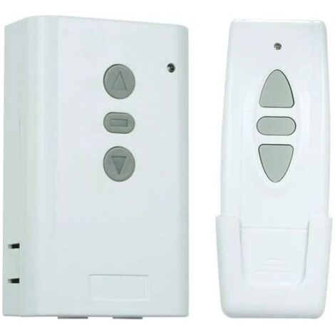 Interrupteur Télécommande sans Fil,Récepteur AC220V 433MHz,Type d'apprentissage Contrôleur,Bidirectionnel 3 clé RF émetteur,Commande à Distance pour Ensemble de Contrôleur de Rideau (1/4)