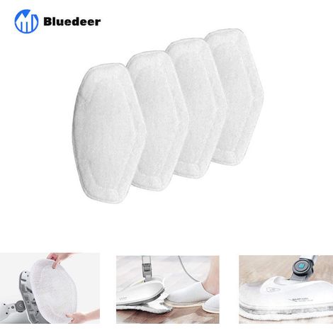 Serpillères Remplacement pour Polti Vaporetto Brosse Vaporforce, Produit pour Smart 35Mop, Smart 40Mop, Smart 100, SV400Hygiene, SV420Frescovapor, SV440Double, etc (4 pièces) Bluedeer (1/4)