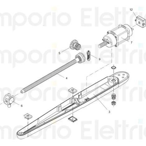 beninca pièce détachée encodeur pour bob21me/30me pour bob21mae-115 9686701 (1/3)