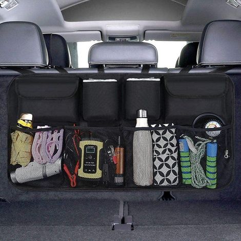 Organisateur de coffre de voiture universel, sac de rangement étanche, noir (1/5)