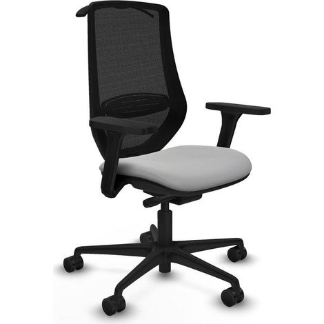 Piqueras y Crespo Mardos traslack Chaise bureau gris clair (1/3)