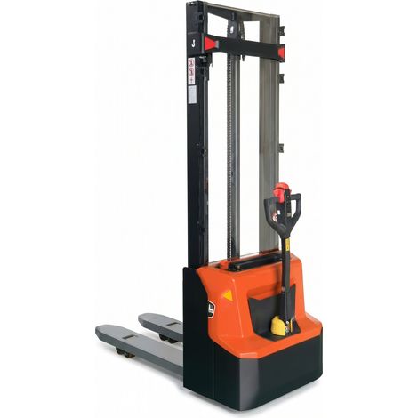 STIER Elektro-Stapler ELY-12, Tragkraft 1200kg, Hubhöhe 2900mm, Gabellänge 1150 mm, Polyurethan-Bereifung, wartungsfreundlich, stabil, Hochhubwagen elektrisch (1/5)