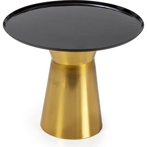 Mesa Auxiliar 47X47X40 Metal Negro/Dorado (1/2)