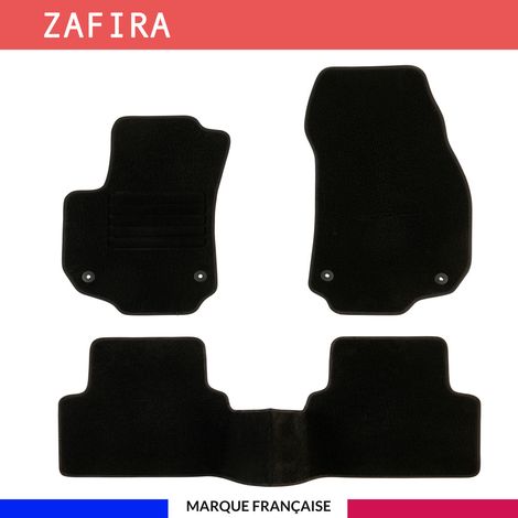 Tapis de voiture - Sur Mesure pour ZAFIRA 2 (2005 - 2014) - 3 pièces - Tapis de sol antidérapant pour automobile (1/4)