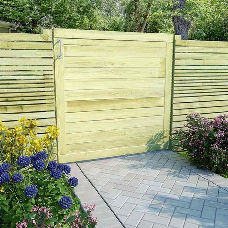 Portail de jardin Bois de pin imprégné 100x100 cm (1/5)