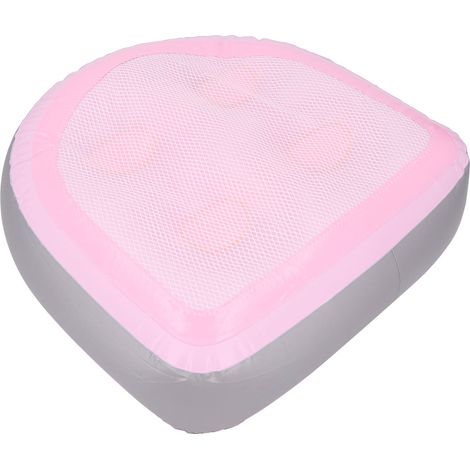 Coussin rehausseur gonflable rose à ventouses, antidérapant et confortable. (1/5)