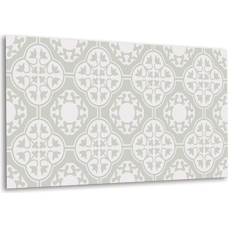 Panneau mural en vinyle autocollant - Lambris PVC - 100 cm x 50 cm - Fleurs décoratives (1/5)