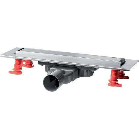 Wirquin – Caniveau de douche extra-plat 700 mm avec siphon à membrane – Débit 35 L/min – Compatible carrelage 8-16 mm – Installation facile (1/10)