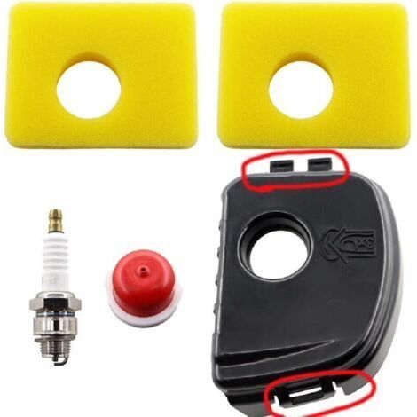 Couvercle de filtre à air 595660 et kit de filtre à air 799579 pour la plupart des moteurs de tondeuses à gazon 590581 des séries 450E, 550E, 550Ex, 08P502, 08P602, 09P602, 09P702, avec kit de (1/4)