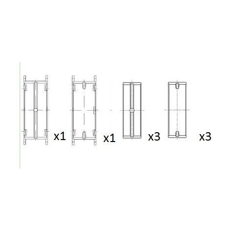 Coussinet de paliers de vilebrequin FAI AutoParts BM1013-050 CITROËN 5M9926K